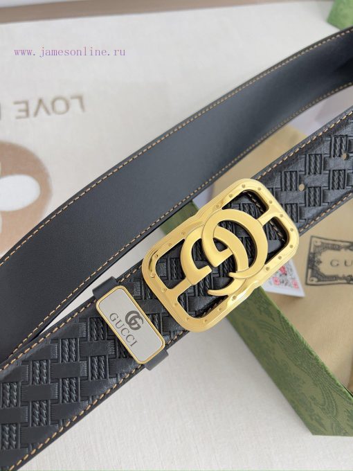 Gucci Gucci Belt ️ BeltHanging buckle, pure steel material buckle head, top layer cowhide, p sn7l52ul - Image 5