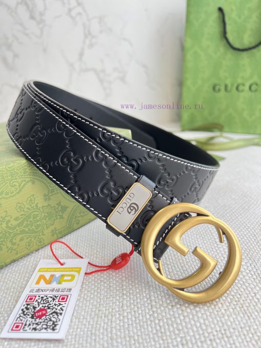 Gucci Gucci Belt ️ BeltHanging buckle, pure copper material buckle head, top layer cowhide, 119sj0lf - Image 2