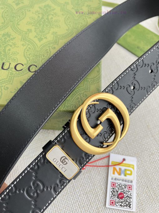 Gucci Gucci Belt ️ BeltHanging buckle, pure copper material buckle head, top layer cowhide, 119sj0lf - Image 5