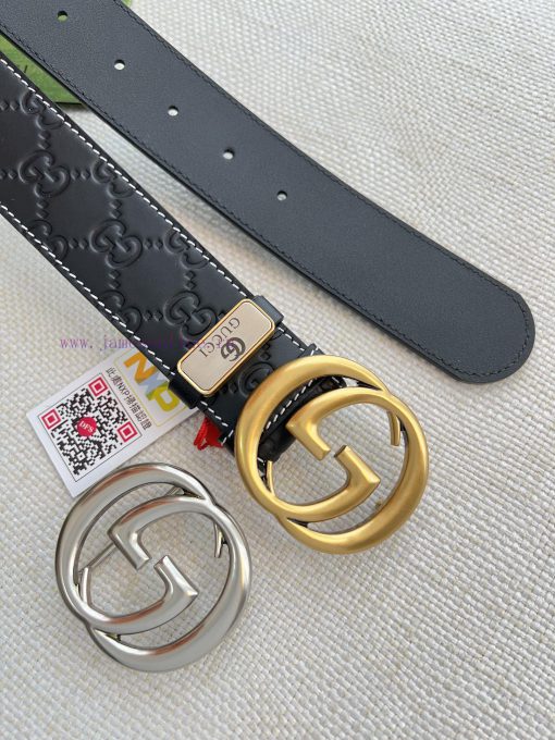 Gucci Gucci Belt ️ BeltHanging buckle, pure copper material buckle head, top layer cowhide, 34nxz31e - Image 6
