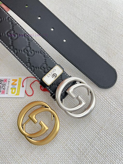 Gucci Gucci Belt ️ BeltHanging buckle, pure copper material buckle head, top layer cowhide, 34nxz31e - Image 7