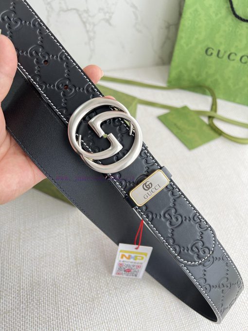 Gucci Gucci Belt ️ BeltHanging buckle, pure copper material buckle head, top layer cowhide, yioax9fa - Image 4