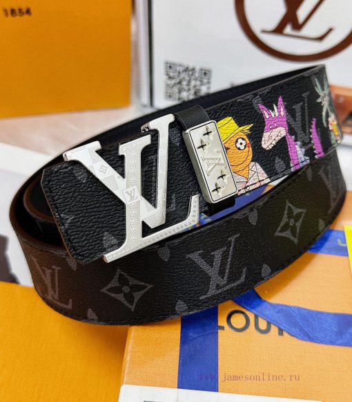 Belt LV Louis Vuitton Top Remakes-The waistband is made of 100% imported top layer cowhide, sbrhe3tv - Image 3