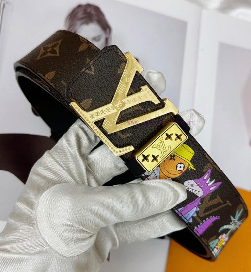 Belt LV Louis Vuitton Top Remakes-The waistband is made of 100% imported top layer cowhide, ybo3a6x0 - Image 5