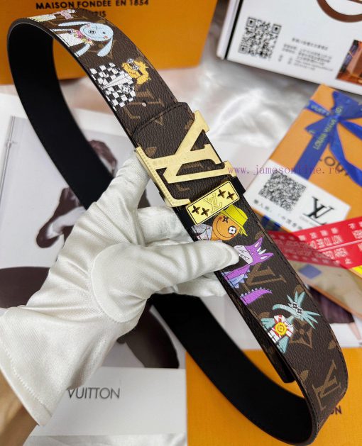 Belt LV Louis Vuitton Top Remakes-The waistband is made of 100% imported top layer cowhide, sbrhe3tv - Image 8