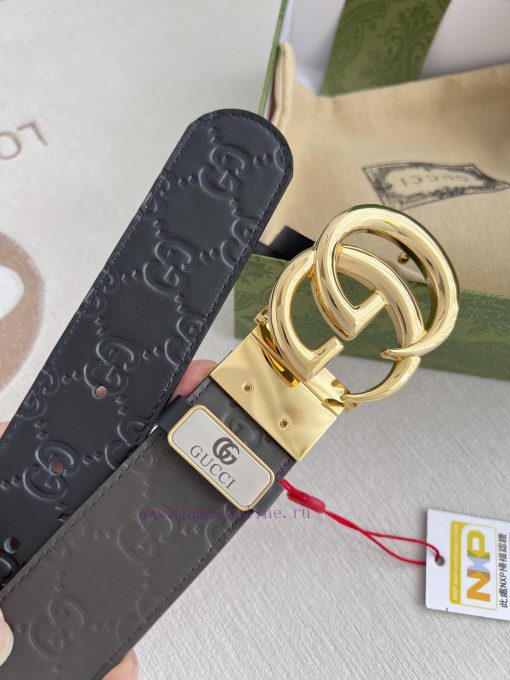 Gucci Gucci Belt ️ BeltHanging buckle, pure copper material buckle head, top layer cowhide, 5ixwo6p2 - Image 7