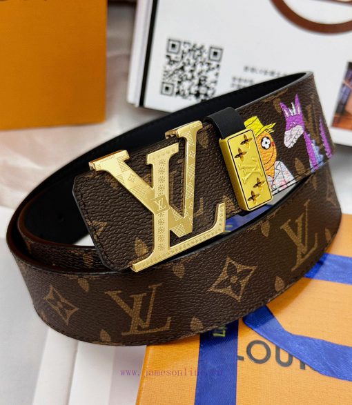 Belt LV Louis Vuitton Top Remakes-The waistband is made of 100% imported top layer cowhide, t2x9kbhb