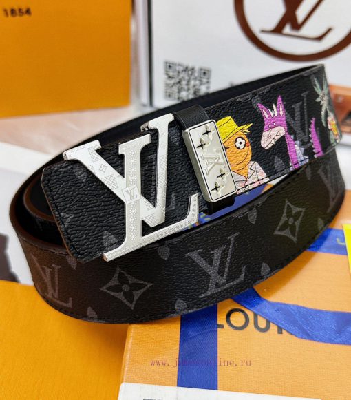 Belt LV Louis Vuitton Top Remakes-The waistband is made of 100% imported top layer cowhide, 8ti36ogy