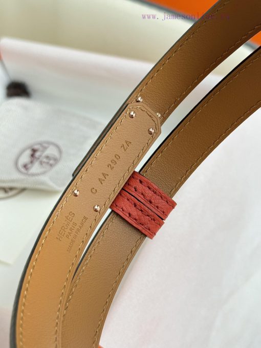 Hermes Women's BeltFull set of 1.8mm women's Kelly original imported leather K gold/platinum spg4czyr - Image 6