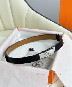 Hermes Women's BeltFull set of 1.8mm women's Kelly original imported leather K gold/platinum 1dx404ff