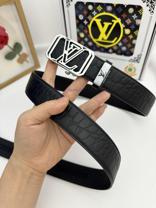 LV... Louis Vuitton automatic beltMaterial: Leather Belt with 100% Head Layer. The leather b si4ac0v1 - Image 5