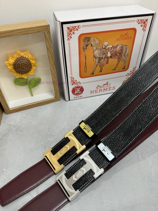 Hermes Hermès  Material: Leather Belt with 100% Head Layer. The leather belt is guaranteed t u0w61f63