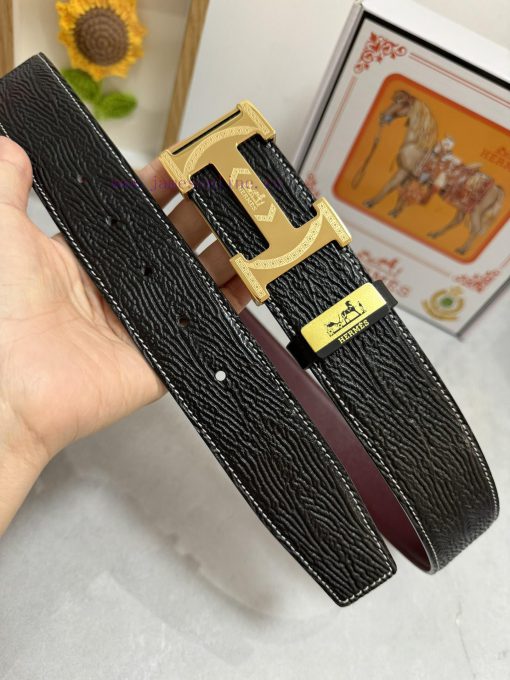 Hermes Hermès  Material: Leather Belt with 100% Head Layer. The leather belt is guaranteed t u0w61f63 - Image 8