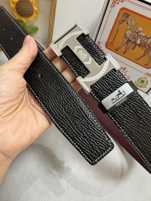 Hermes Hermès  Material: Leather Belt with 100% Head Layer. The leather belt is guaranteed t tpdw0u2c - Image 4
