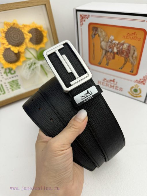 Hermes Hermès  Material: Leather Belt with 100% Head Layer. The leather belt is guaranteed t o6ezj401 - Image 3