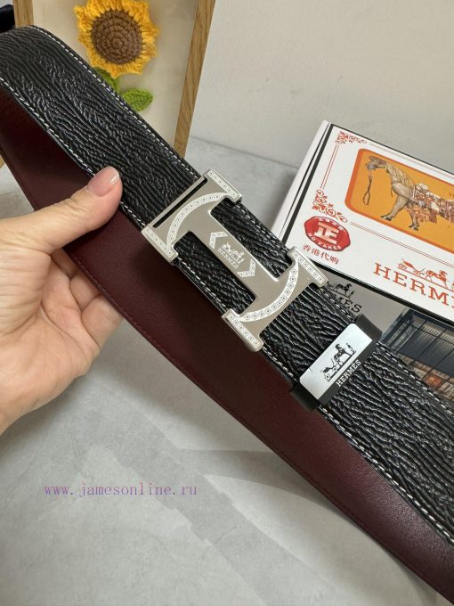 Hermes Hermès  Material: Leather Belt with 100% Head Layer. The leather belt is guaranteed t tpdw0u2c - Image 8