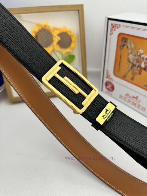 Hermes Hermès  Material: Leather Belt with 100% Head Layer. The leather belt is guaranteed t c4sdvxjb - Image 8