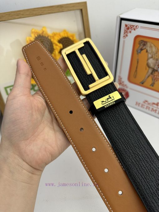 Hermes Hermès  Material: Leather Belt with 100% Head Layer. The leather belt is guaranteed t c4sdvxjb - Image 9