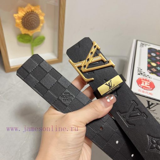 LV... Louis VuittonMaterial: Leather Belt with 100% Head Layer. The leather belt is guarante v9yg646f - Image 9