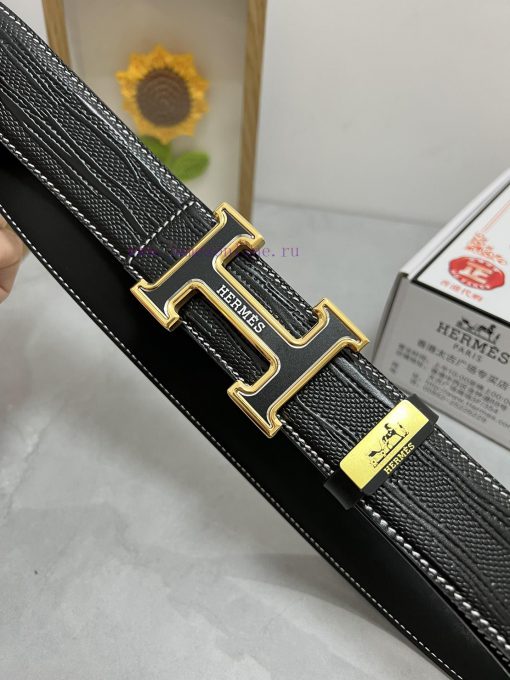Hermes Hermès  Material: Leather Belt with 100% Head Layer. The leather belt is guaranteed t b0n63bbo - Image 8