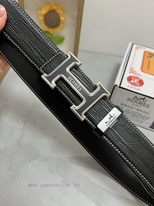 Hermes Hermès  Material: Leather Belt with 100% Head Layer. The leather belt is guaranteed t kgwaskgx - Image 8