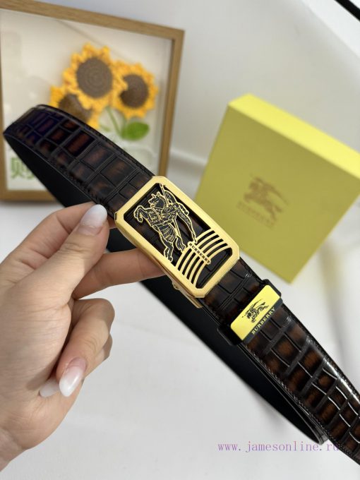 Burberry automatic beltMaterial: Leather Belt with 100% Head Layer. The leather belt is guar mltboykv - Image 5