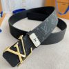 LV... Louis Vuitton Belt and BeltsBuckle, classic pure steel material buckle, top layer cowh bavja7og