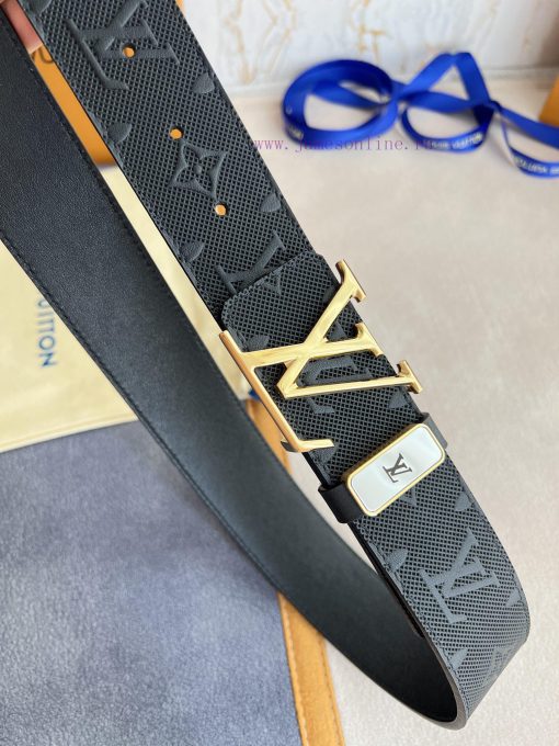 LV... Louis Vuitton Belt and BeltsBuckle, classic pure steel material buckle, top layer cowh bavja7og - Image 5