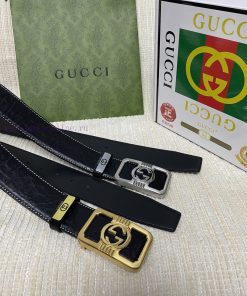 Gucci. Gucci  Material: Leather Belt with 100% Head Layer. The leather belt is guaranteed to seq3prhr