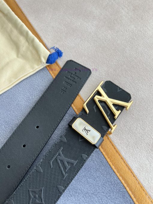 LV... Louis Vuitton Belt and BeltsBuckle, classic pure steel material buckle, top layer cowh bavja7og - Image 10