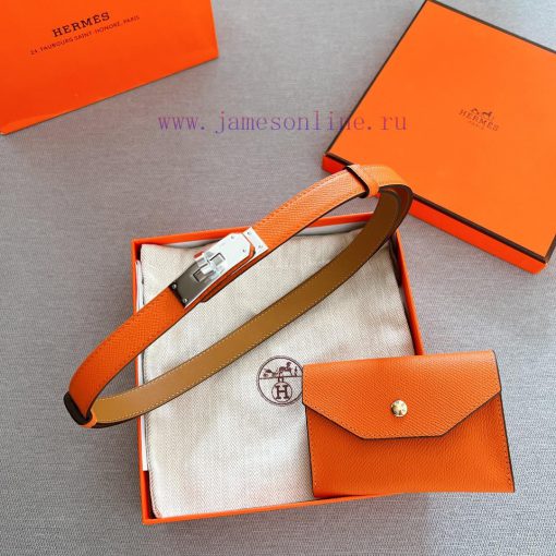 Hermes HermesSynchronized women's Kelly belt can be used as a skirt belt or a belt with a wi v5drp10v - Image 10