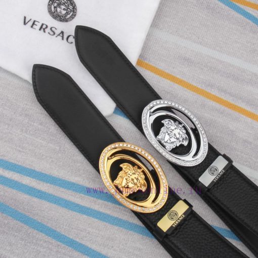 Belt belt Versace cowhide beltMen's belt material: 100% head layer cowhide belt, guaranteed 1esi56li