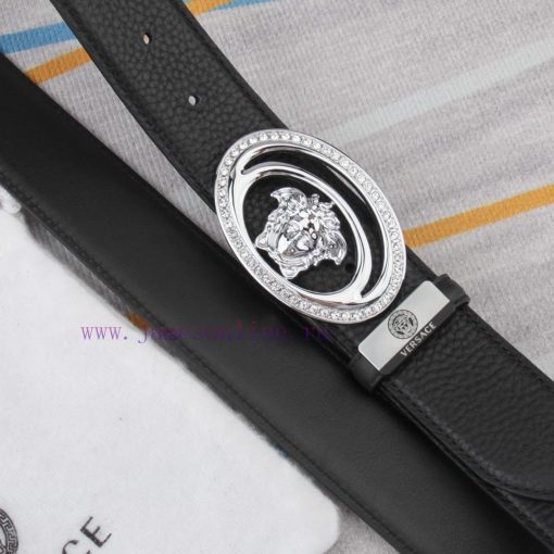 Belt belt Versace cowhide beltMen's belt material: 100% head layer cowhide belt, guaranteed jwnpvwrb - Image 5