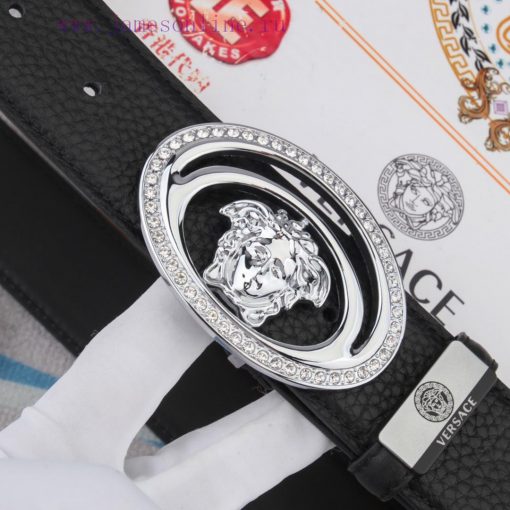 Belt belt Versace cowhide beltMen's belt material: 100% head layer cowhide belt, guaranteed jwnpvwrb - Image 9