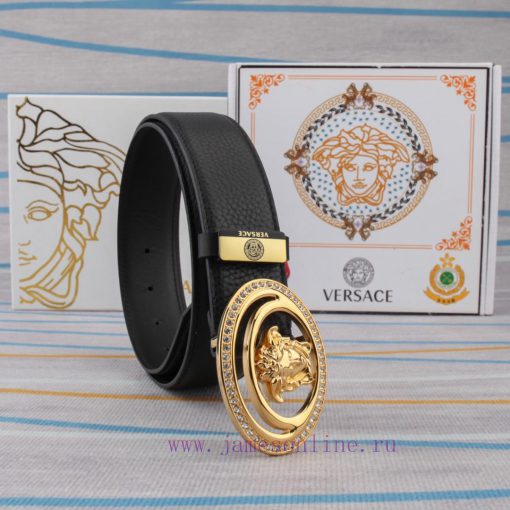 Belt belt Versace cowhide beltMen's belt material: 100% head layer cowhide belt, guaranteed wbttt7jw - Image 8