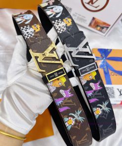 Belt LV Louis Vuitton's top tier replicaThe waistband is made of 100% cowhide, ensuring a ge g8ijow1s