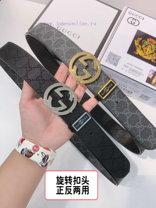 Belt Gucci Gucci double-sidedBelt made of 100% head layer cowhide, rotatable, dual color bel pxih6rsz - Image 10