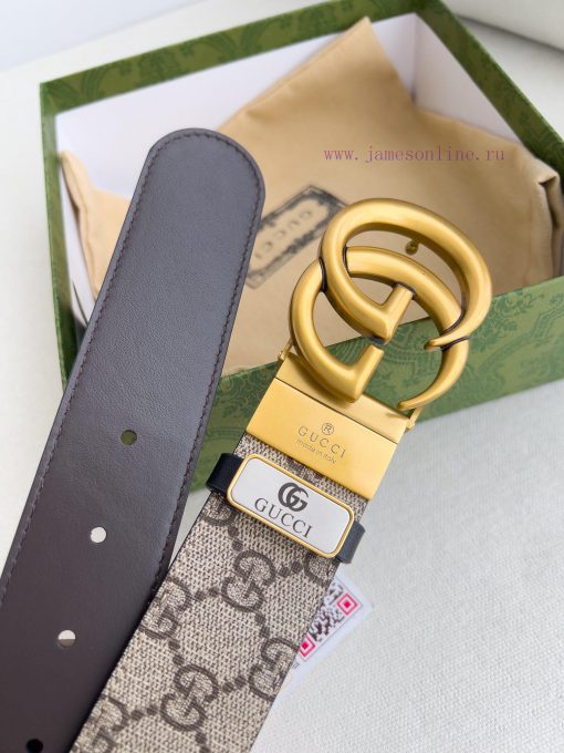Gucci Gucci Belt ️ BeltHanging buckle, pure copper material buckle head, top layer cowhide, 6fk5o5xl - Image 7