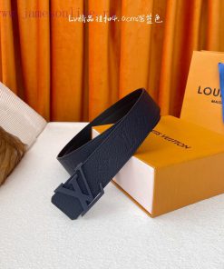 -LV Louis VuittonNew seasonal itemsWidth 40MMOriginal cowhide relief embossing sets off plai nhi4bbar