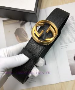 The Gucci top layer calf leather belt is made by hot pressing to achieve a wild boar skin ef t0notwyy