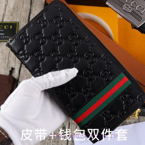 Gucci. Gucci two-piece setWooden box, belt+wallet, two-piece setGrade: Italian imported 100% t5zgo0xi - Image 7