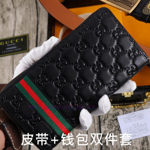 Gucci. Gucci two-piece setWooden box, belt+wallet, two-piece setGrade: Italian imported 100% vdx4xlp5 - Image 8