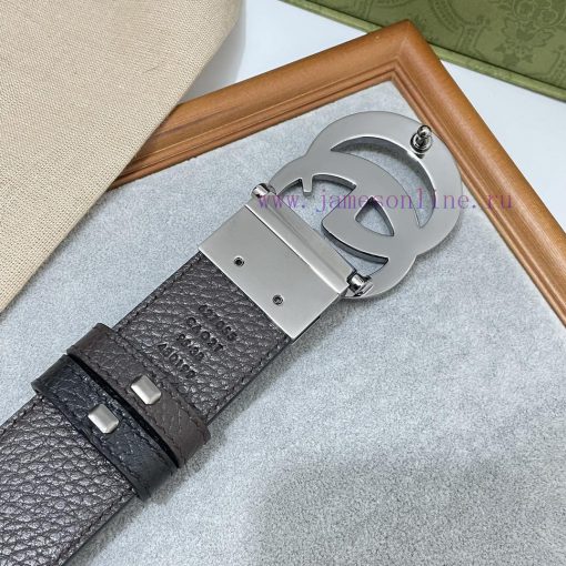 Paired with Gucci CAO2T black coffee double-sided imported Togo coarse lychee skin, width 3. pfi0fbca - Image 7