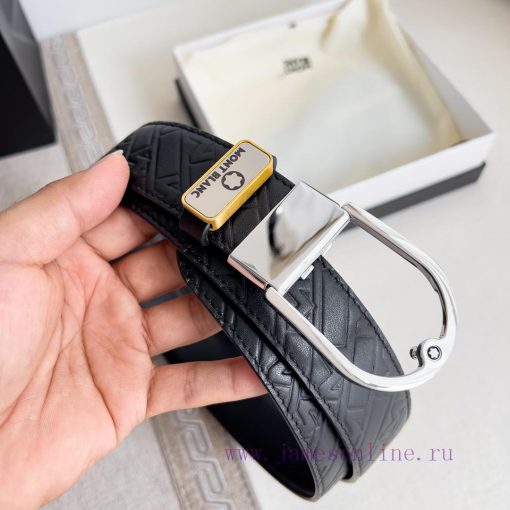Montblanc Montblanc ️ Belt and beltBuckle, new original classic boutique buckle, photographe azl5c1gd - Image 3