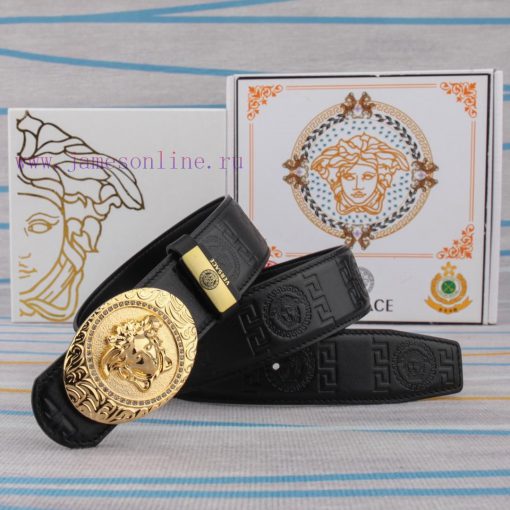 Belt belt Versace cowhide beltMen's belt material: 100% head layer cowhide belt, guaranteed j90pn6ed