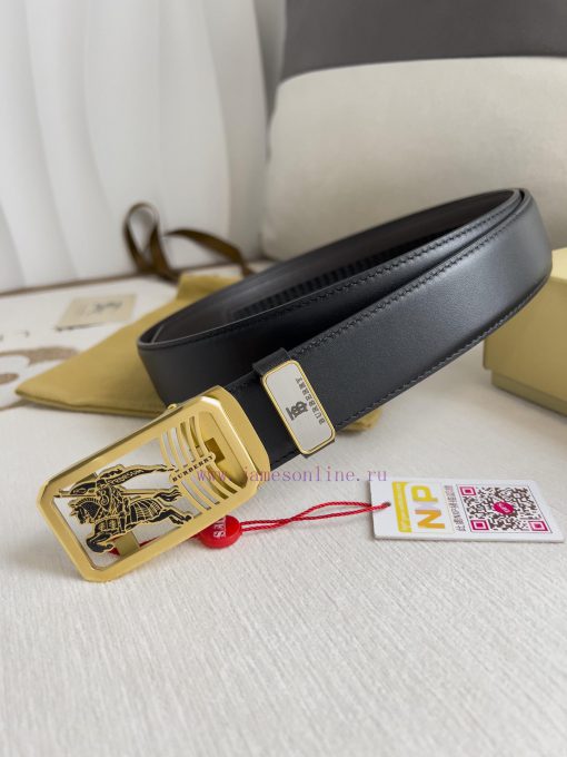Burberry Burberry Belt ️ Automatic BeltAutomatic buckle, made of pure steel material, automa 7kyf4z0z - Image 2
