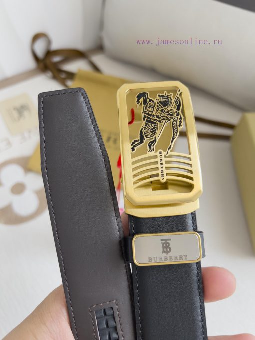 Burberry Burberry Belt ️ Automatic BeltAutomatic buckle, made of pure steel material, automa 7kyf4z0z - Image 9