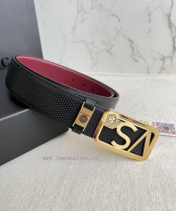 Versace. Versace Belt and BeltsHanging buckle, classic human head made of pure steel materia m24u82mm