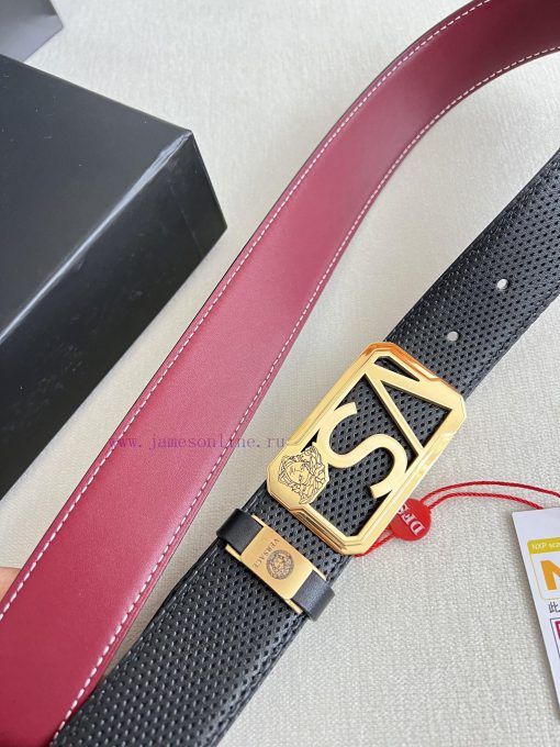 Versace. Versace Belt and BeltsHanging buckle, classic human head made of pure steel materia m24u82mm - Image 4