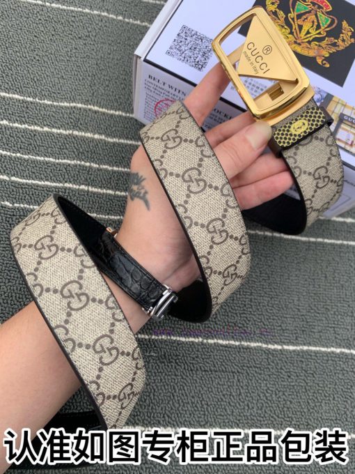 Belt Gucci Gucci automatic buckleThe waistband is made of 100% cowhide, ensuring the same qu sqfof8w4 - Image 7
